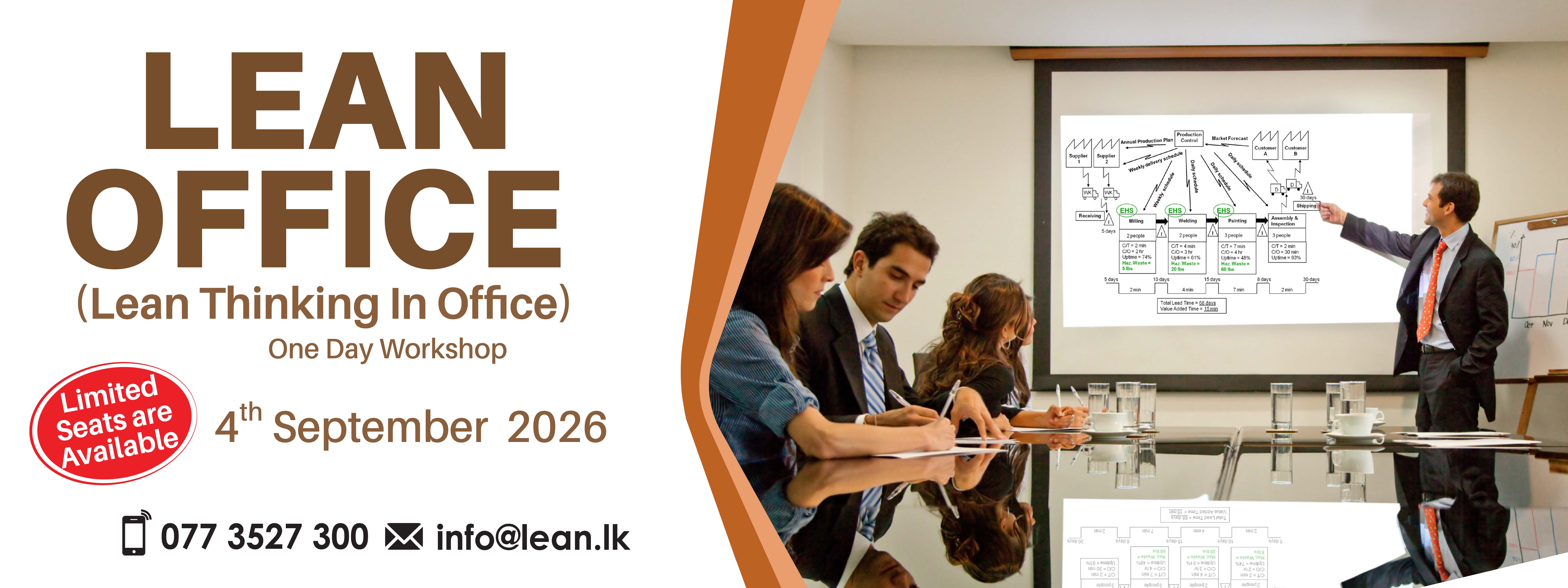 Lean Office ( Lean Thinking in Office ) One Day Workshop 